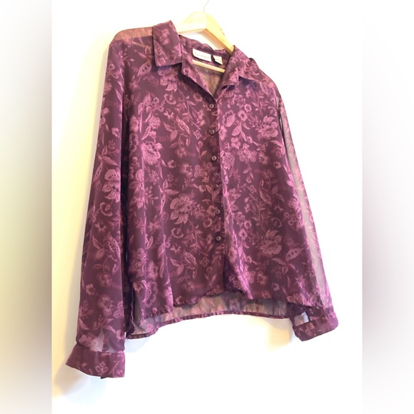 VTG Floral Button-up Blouse - Picture 4 of 7